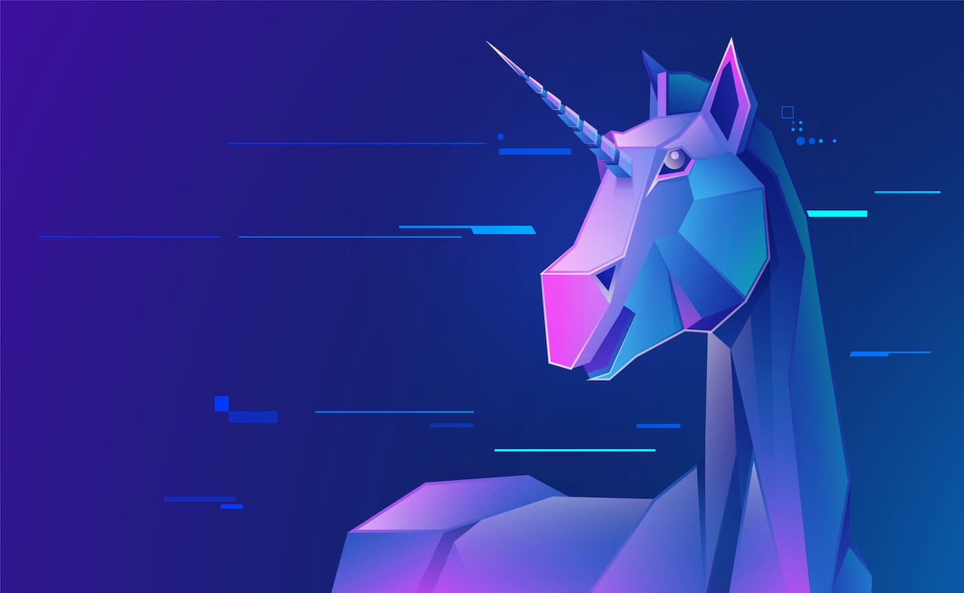 Ein stilisiertes Einhorn als Symbolbild für deutsche Startups